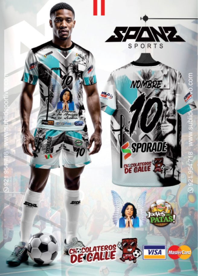 Camisa Chocolatero Turqueza Abstracto – Sponz
